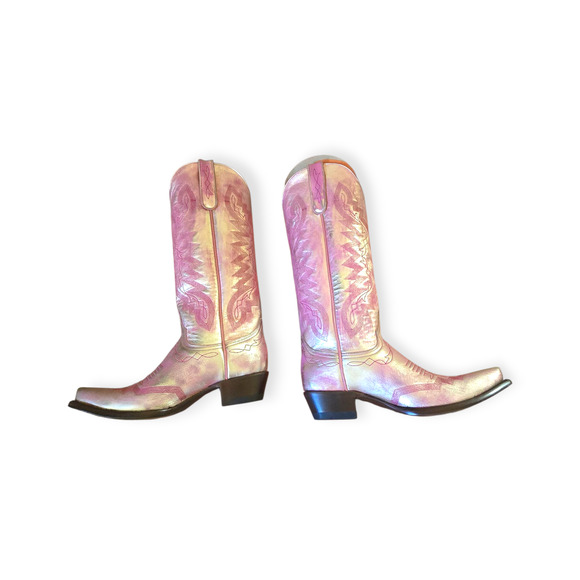Old Gringo Yippee Ki Yay Peyton Pink Gold Tall Boots Size 8.5 - Picture 10 of 15
